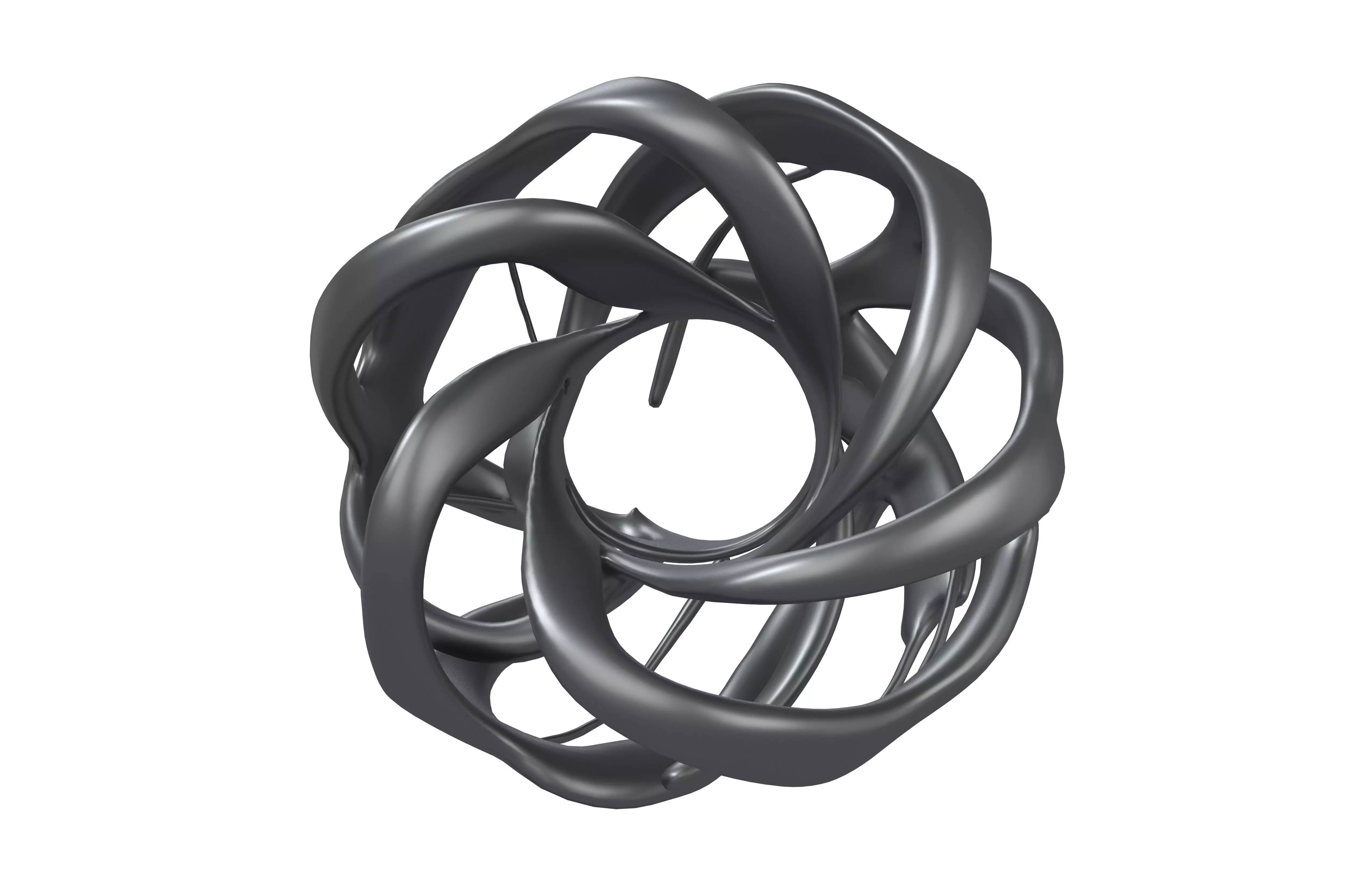 Abstract Circle v3 003 Low-poly 3D model_1
