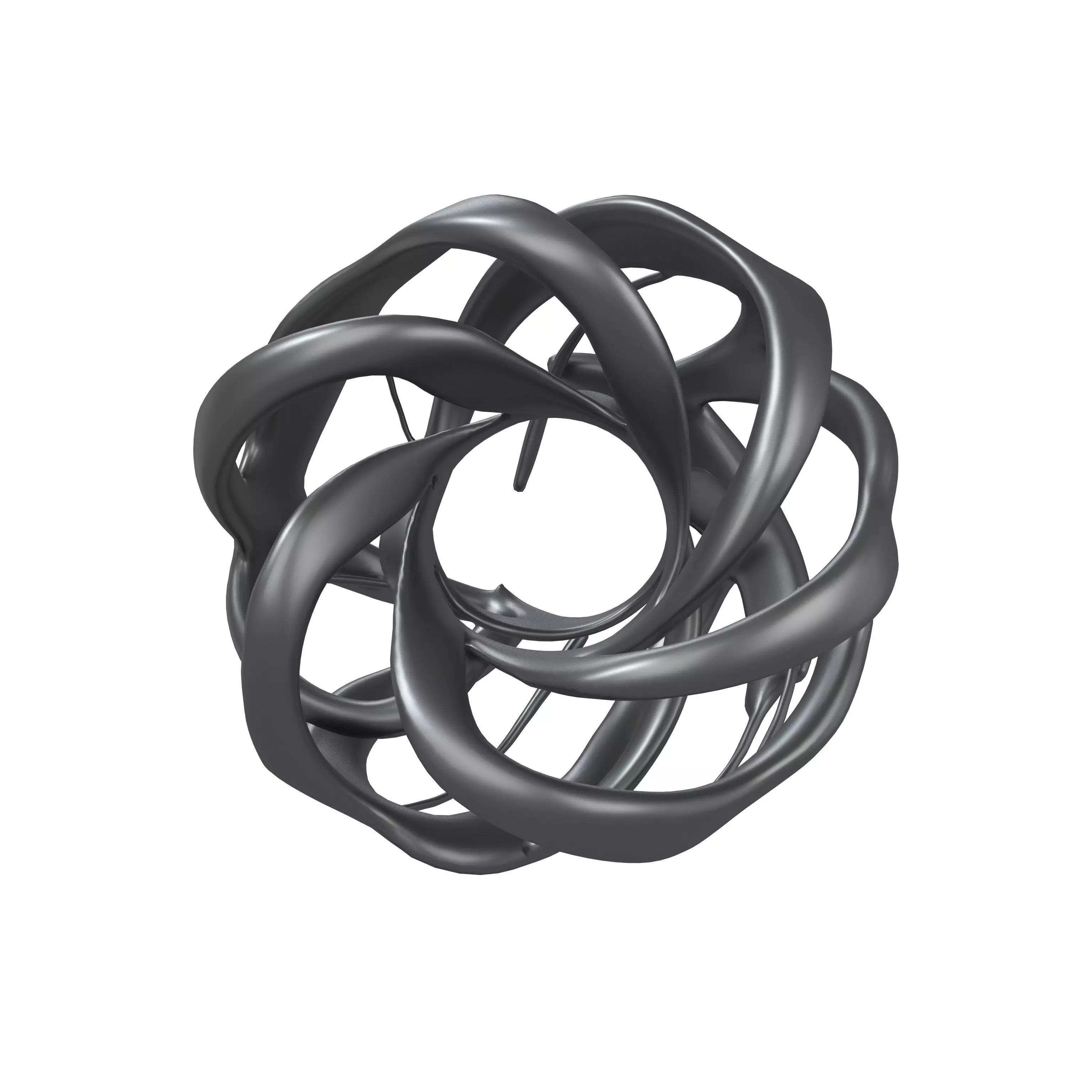 Abstract Circle v3 003 Low-poly 3D model_0