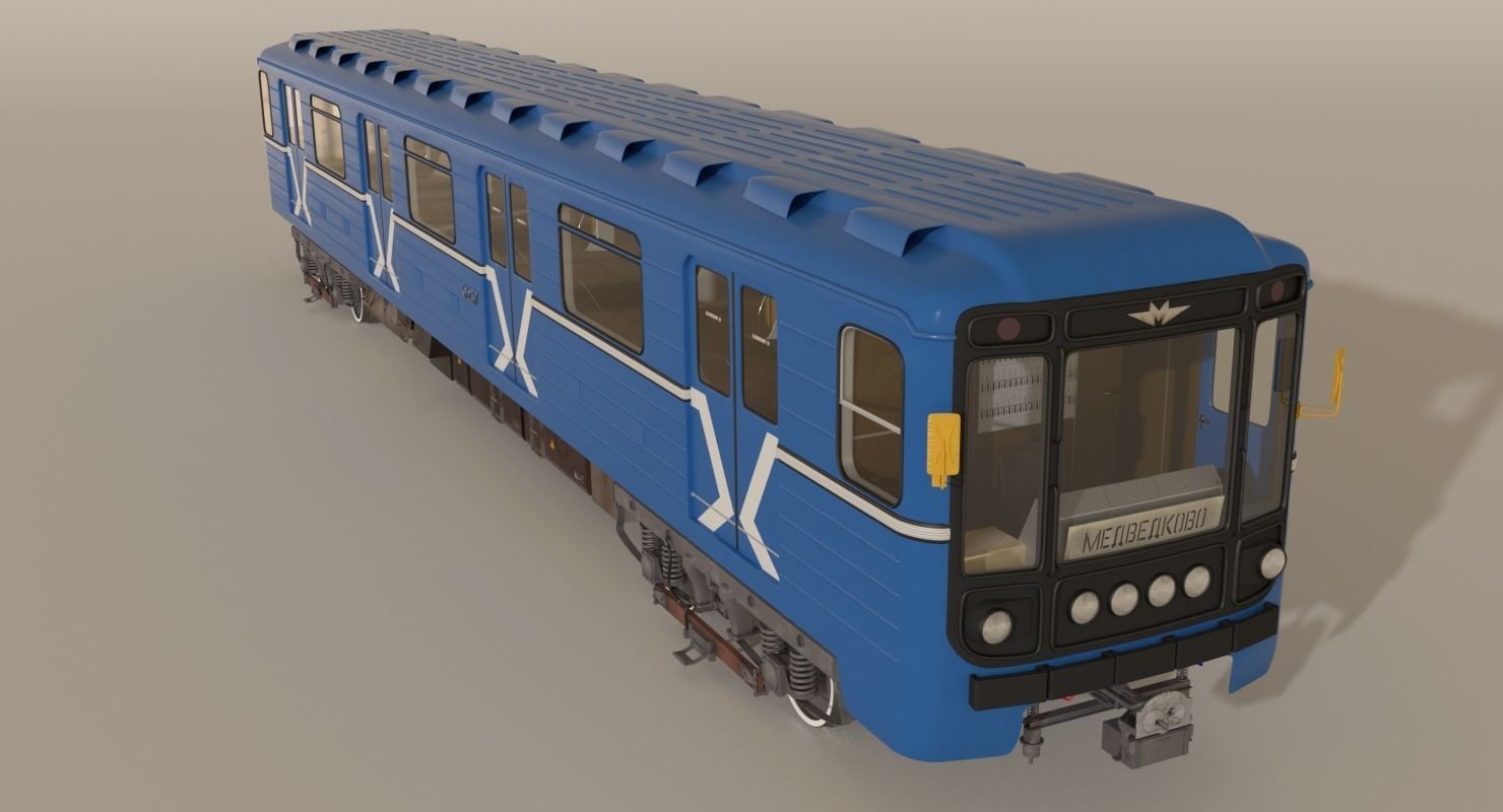 Moscow Subway Train 3D model_1