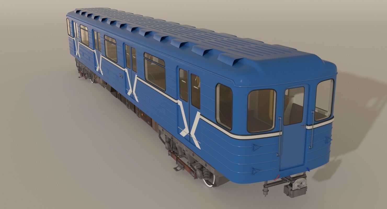 Moscow Subway Train 3D model_4