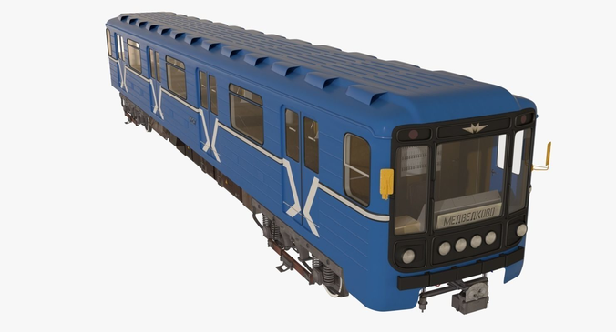 Moscow Subway Train 3D model