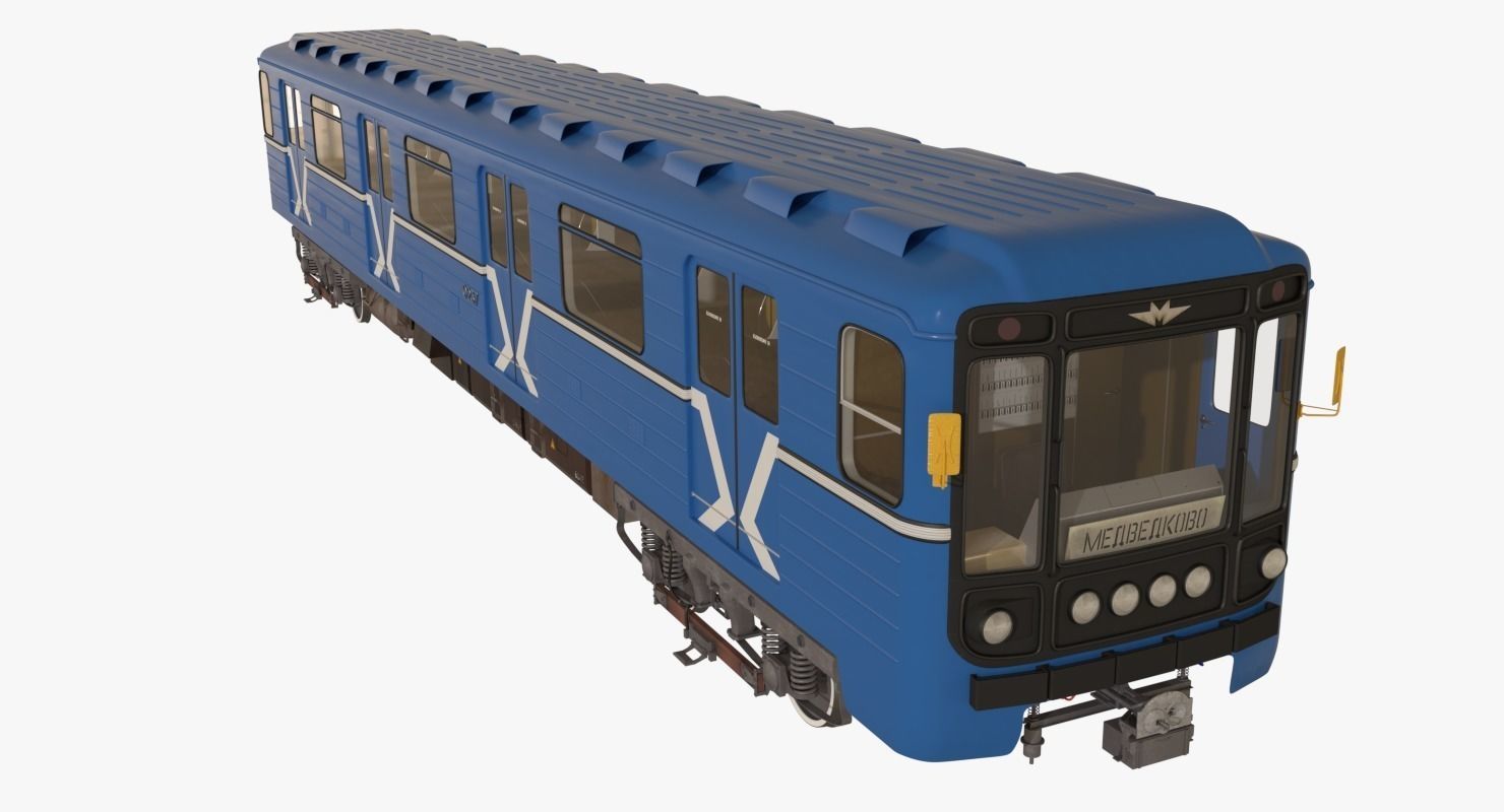 Moscow Subway Train 3D model_0