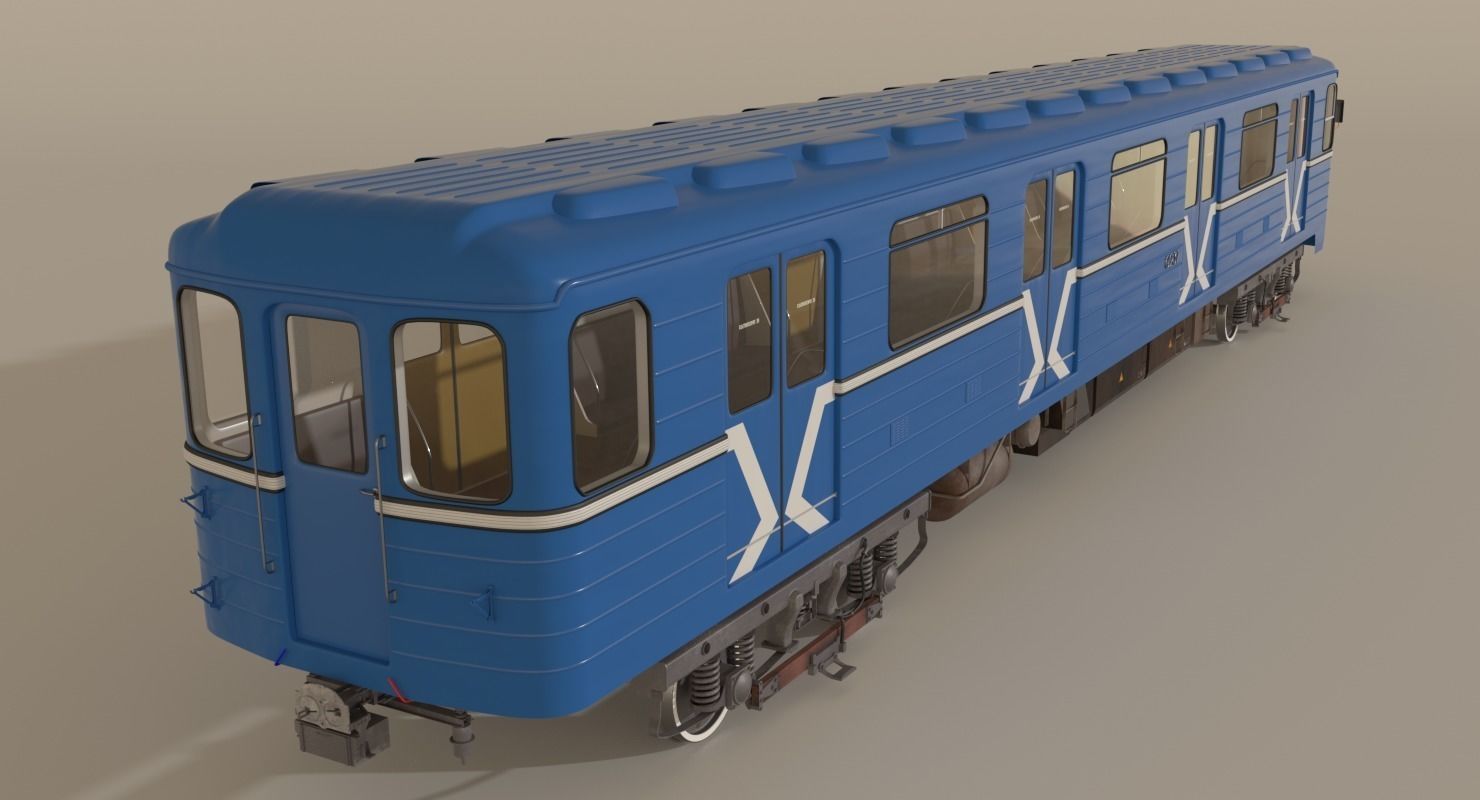 Moscow Subway Train 3D model_2