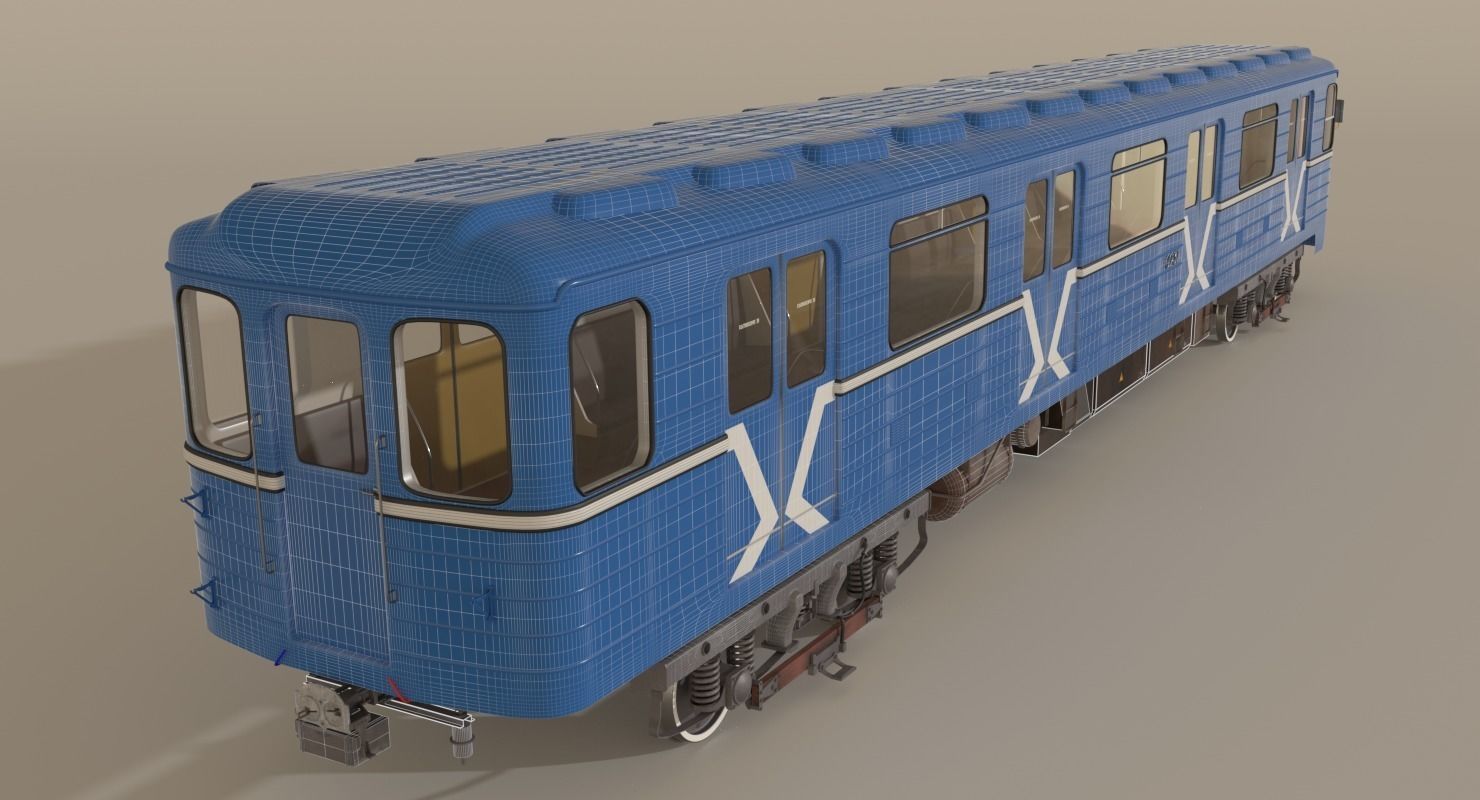 Moscow Subway Train 3D model_6