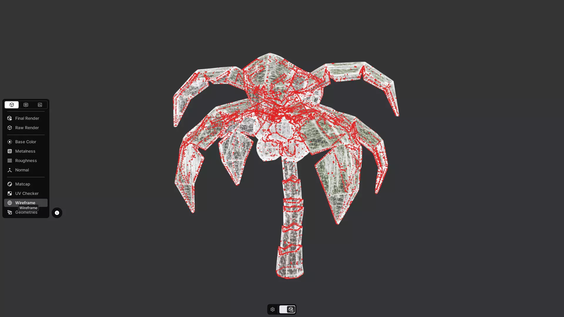 Low-poly palm tree with coconuts 3D model_21