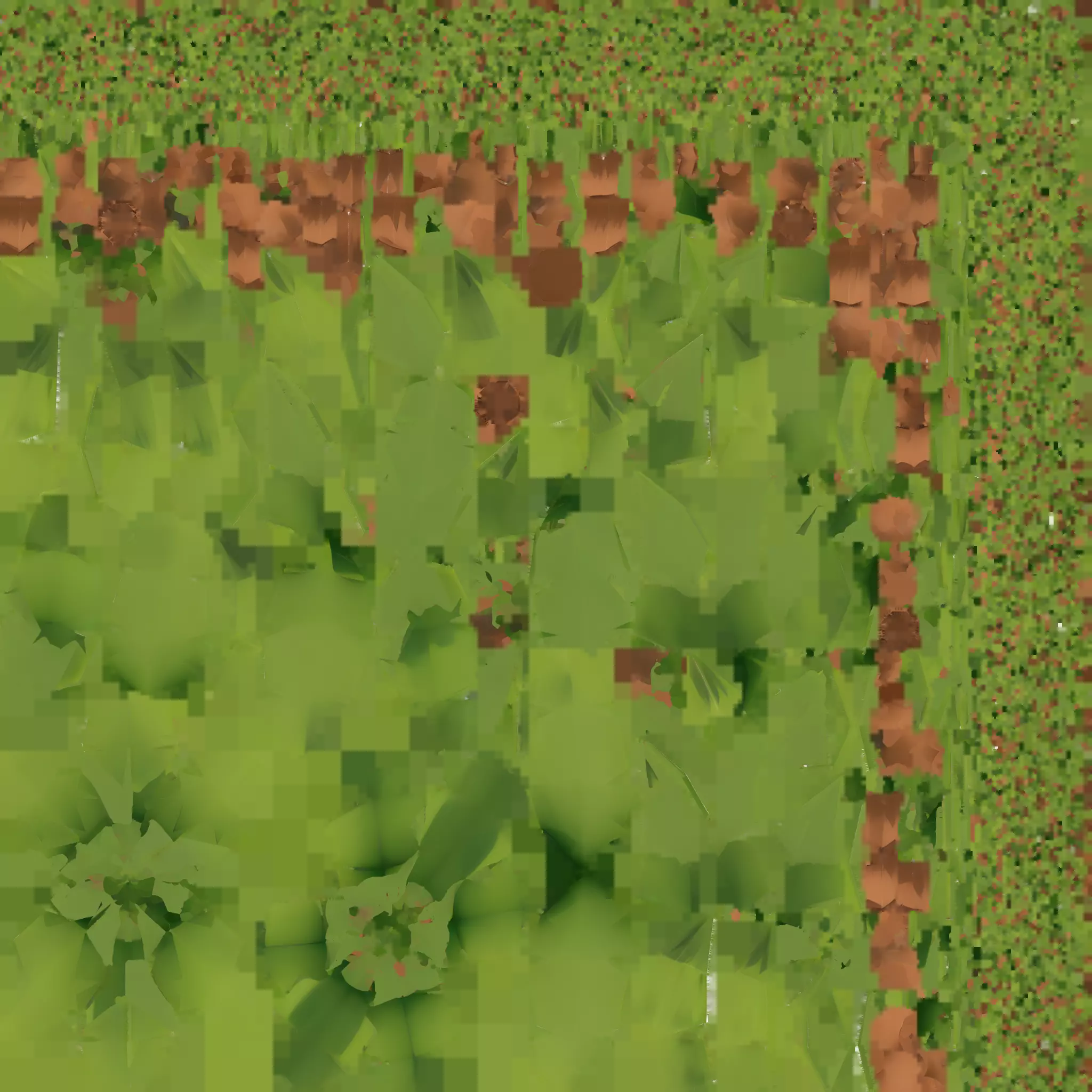 Low-poly palm tree with coconuts 3D model_32