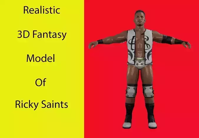 Ricky Saints Parody Low-poly 3D model