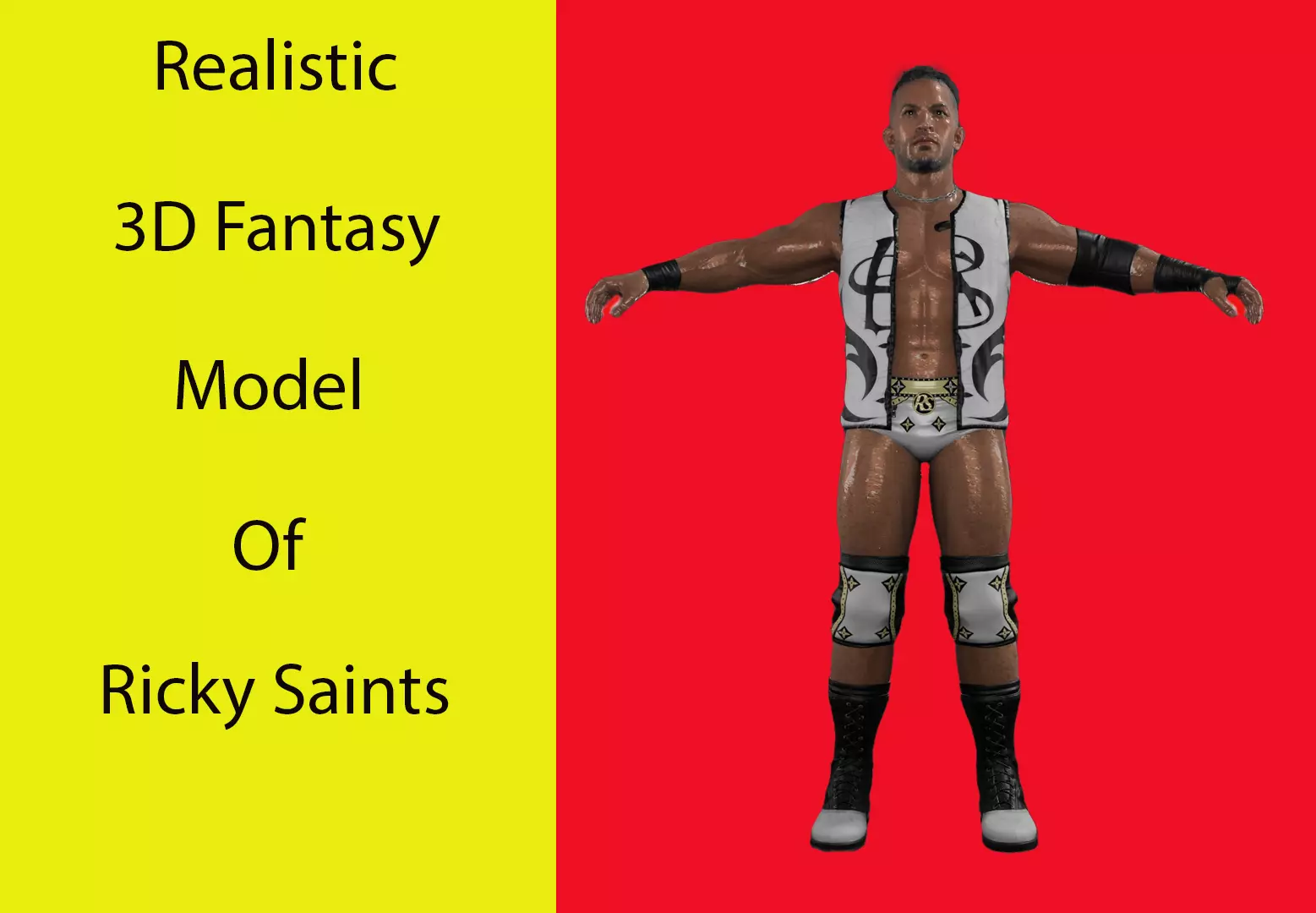 Ricky Saints Parody Low-poly 3D model