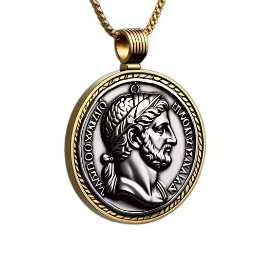 Roman Emperor Medallion Pendant