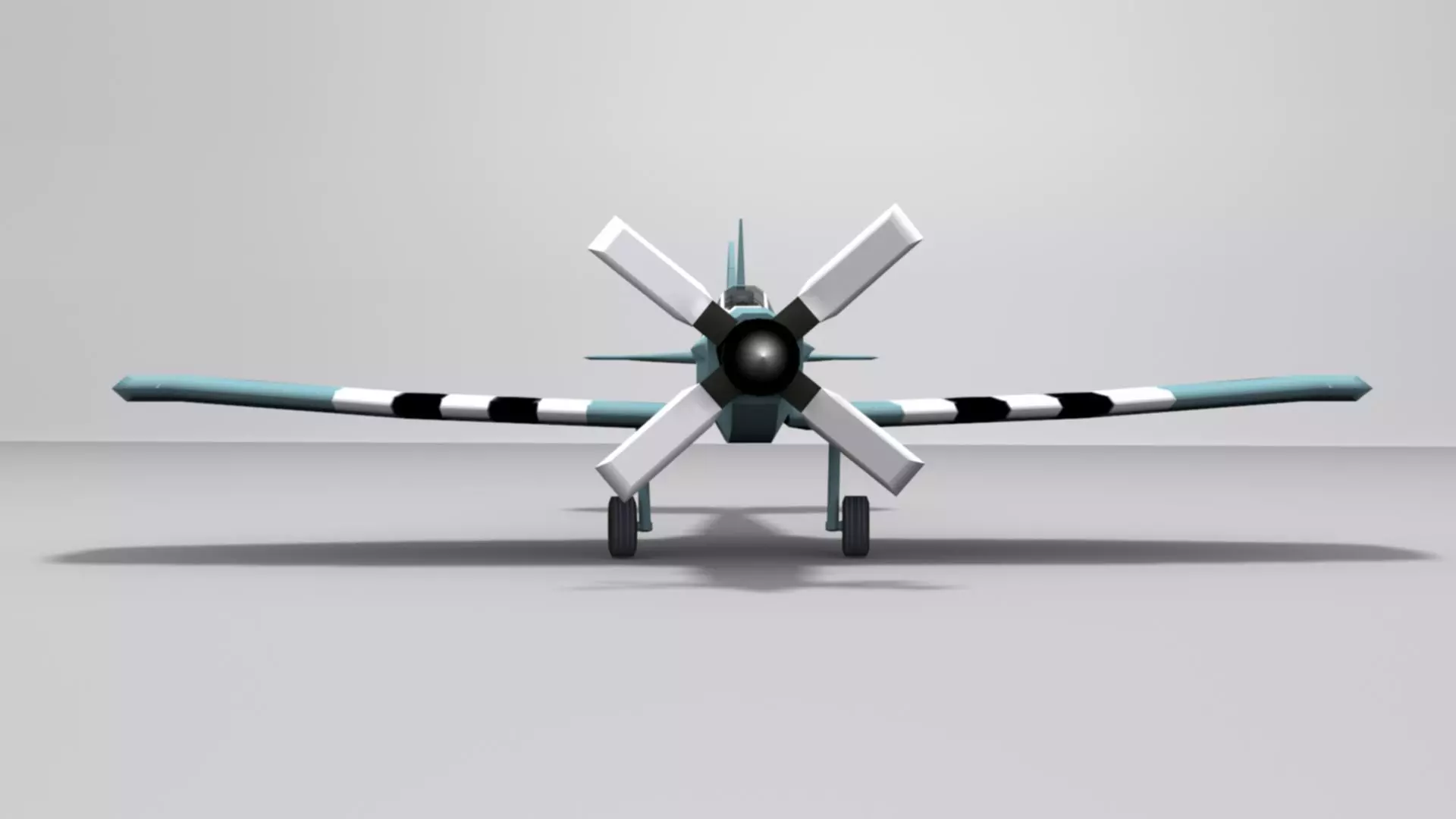 Supermarine Spitfire Low-poly 3D model_16