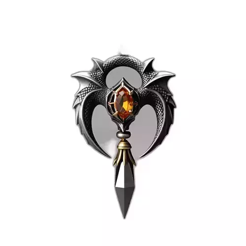 Fantasy Dragon Gemstone Pendant