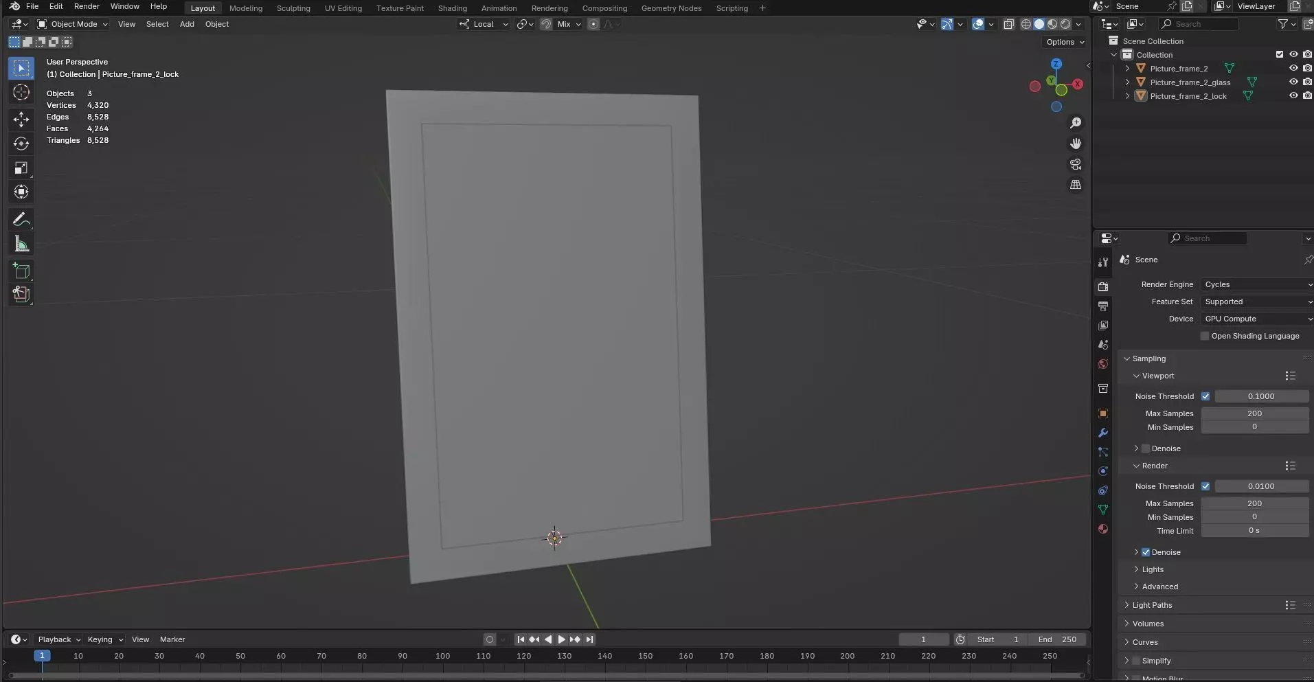 Picture Frame CG16 3D model_7