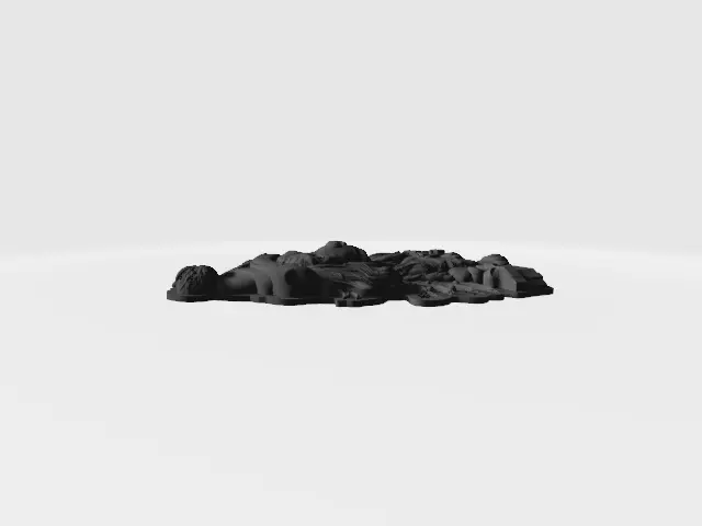 Christmas dog with gifts CNC 3D print model_3