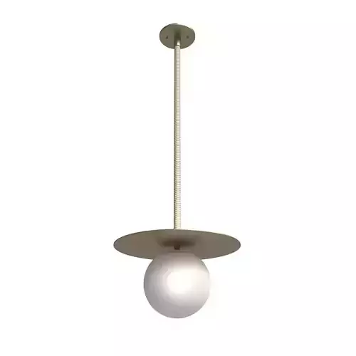 Bone Simple Design  Saturn Pendant