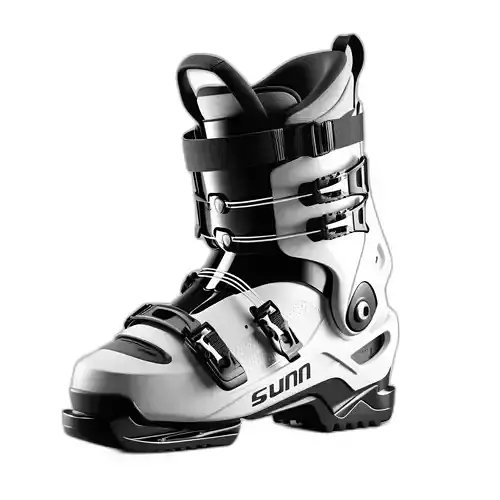 Realistic Alpine Ski Boot 3D Model