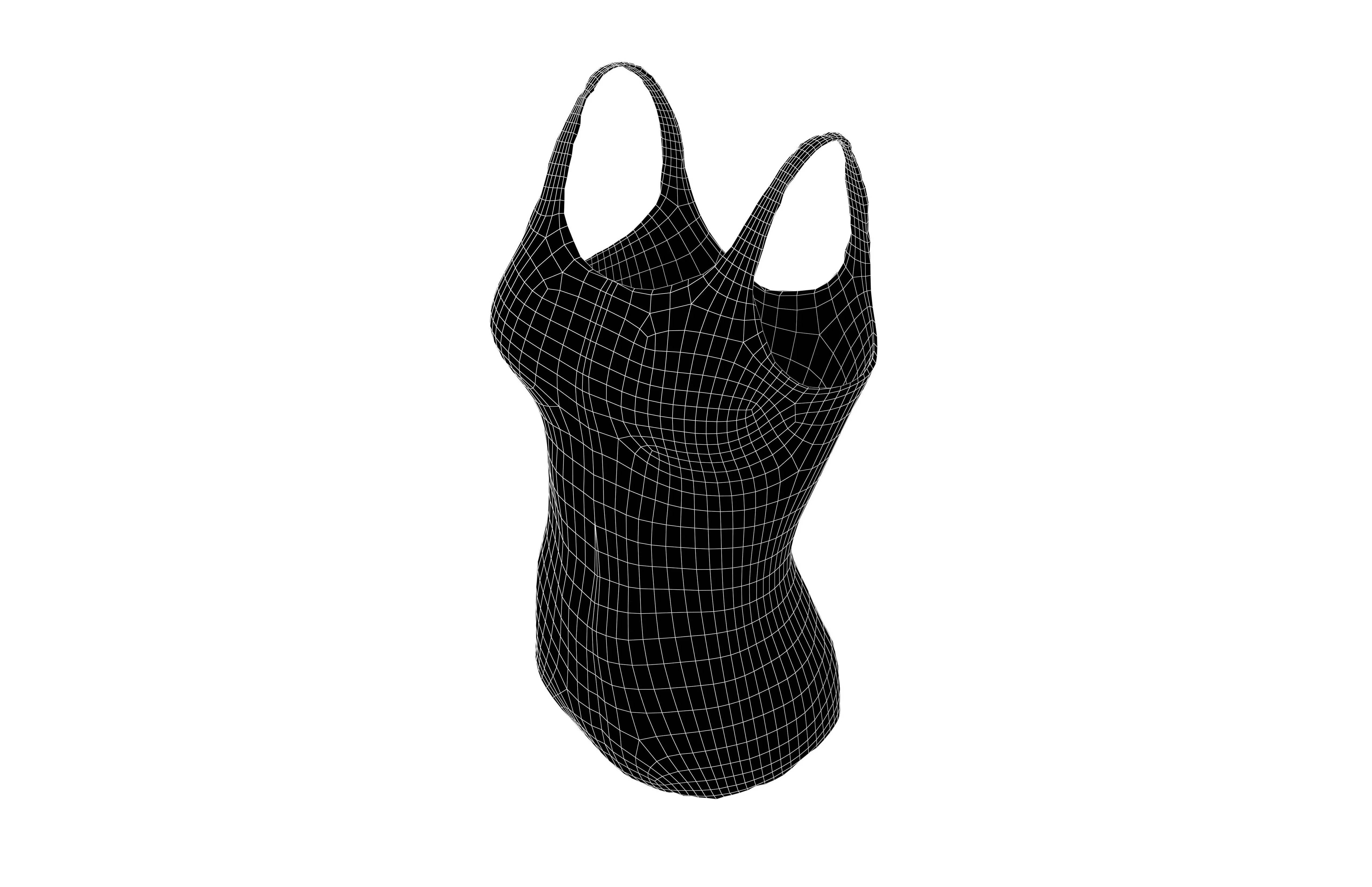 Swimsuit v1 003 Low-poly 3D model_6