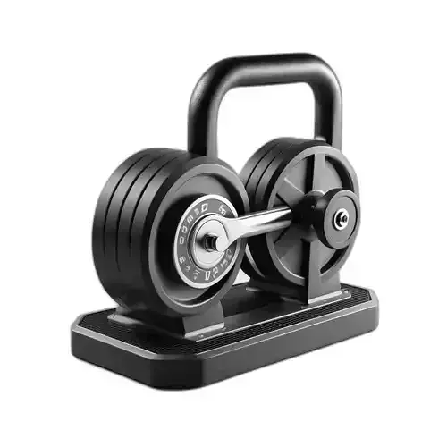 Adjustable Dumbbell Kettlebell Weight Set Low-poly 3D model