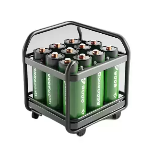 Industrial Battery Pack Storage Trolley