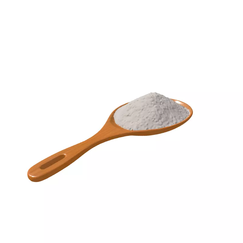 Rice Grains on Wooden Paddle Low-poly 3D model_5