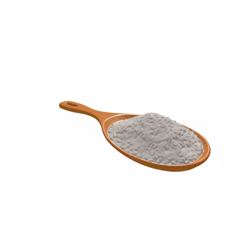 Rice Grains on Wooden Paddle Low-poly 3D model_6