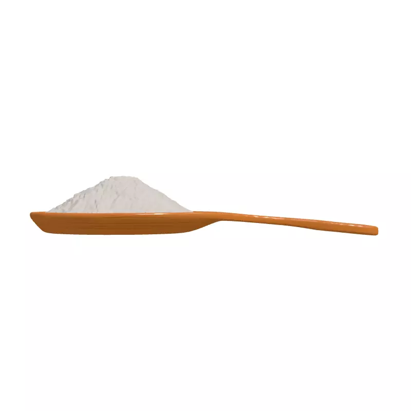 Rice Grains on Wooden Paddle Low-poly 3D model_4