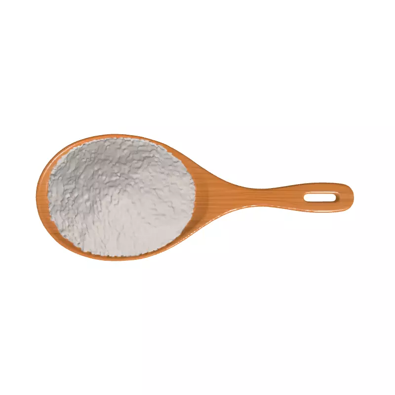 Rice Grains on Wooden Paddle Low-poly 3D model_8