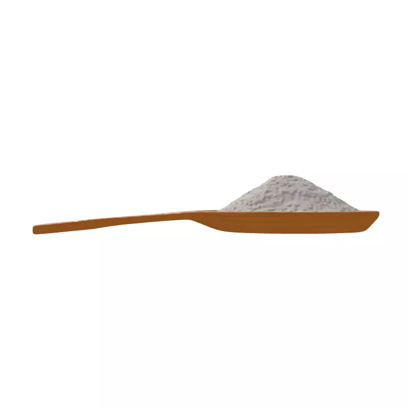 Rice Grains on Wooden Paddle Low-poly 3D model_7