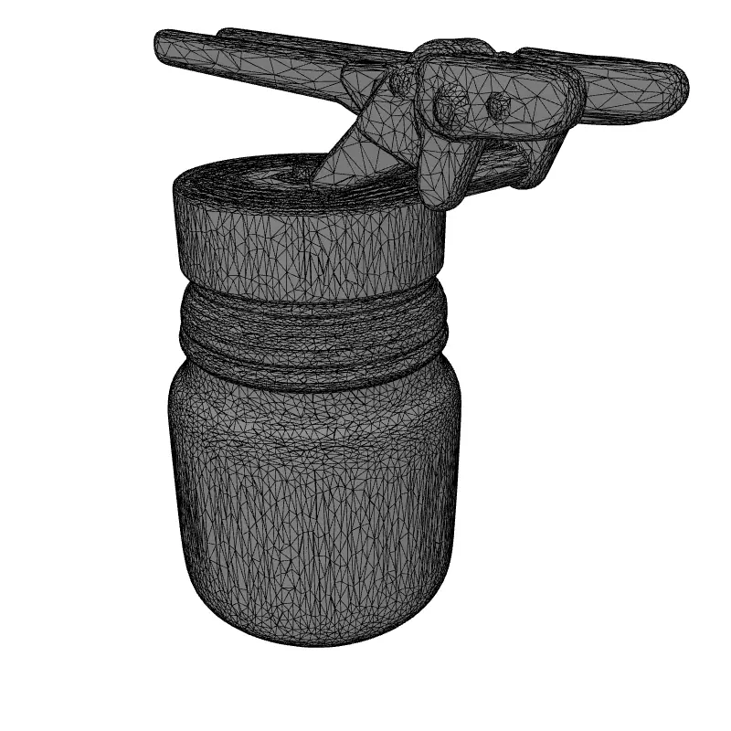 Canning Jar and Lifter 3D Model Low-poly 3D model_9