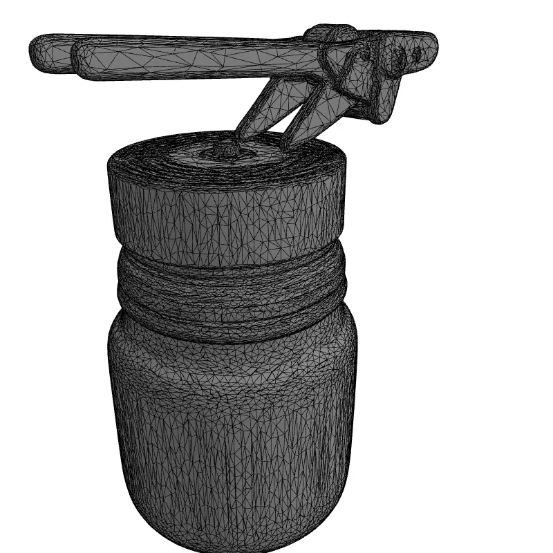 Canning Jar and Lifter 3D Model Low-poly 3D model_1