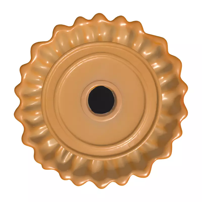 Fluted Tart Shell Base with Mold Low-poly 3D model_8
