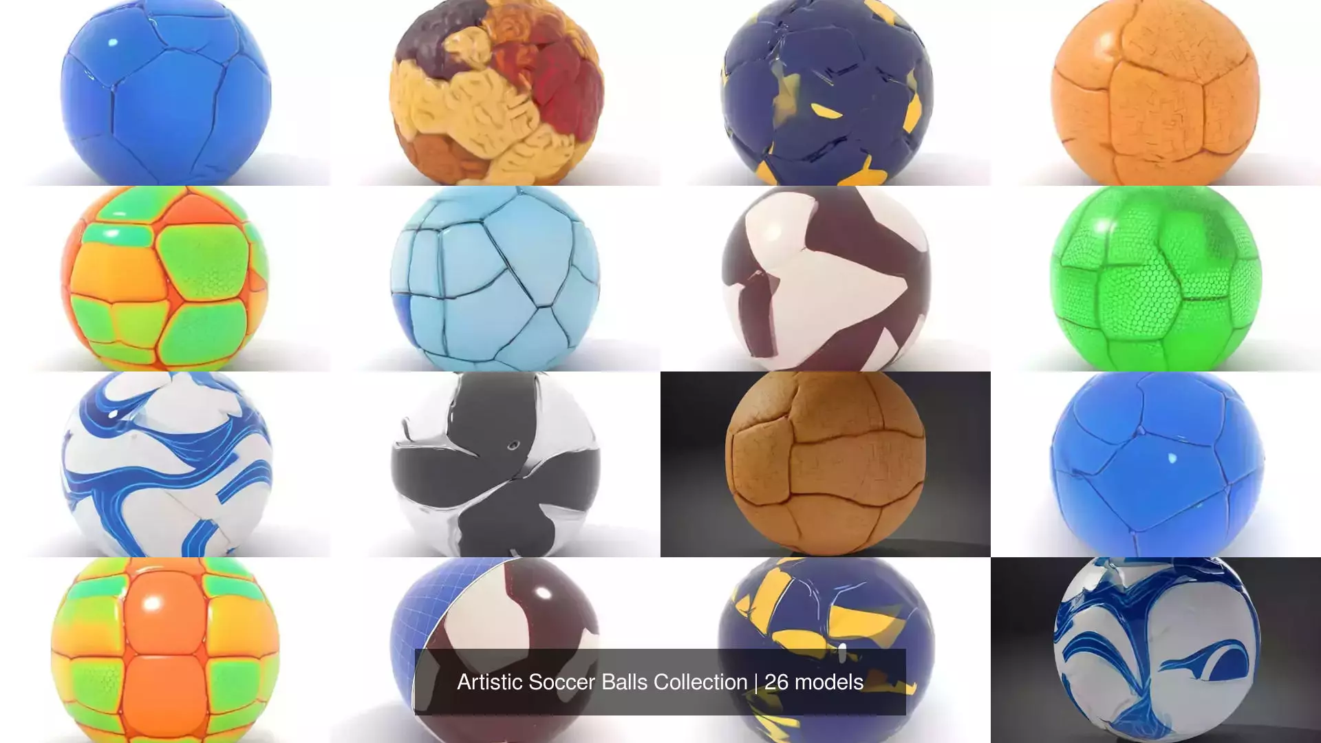 Artistic Soccer Balls Collection _53