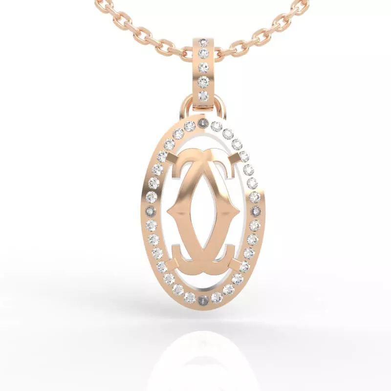 Cameo Style Diamond Jewelry 3D Model Elegant Mastery 3D print model