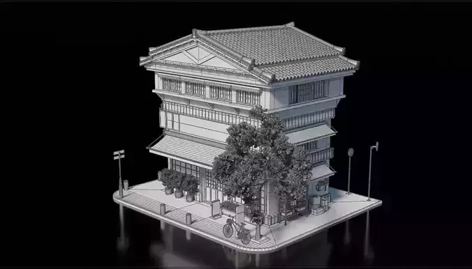 Japanese House 11 3D model