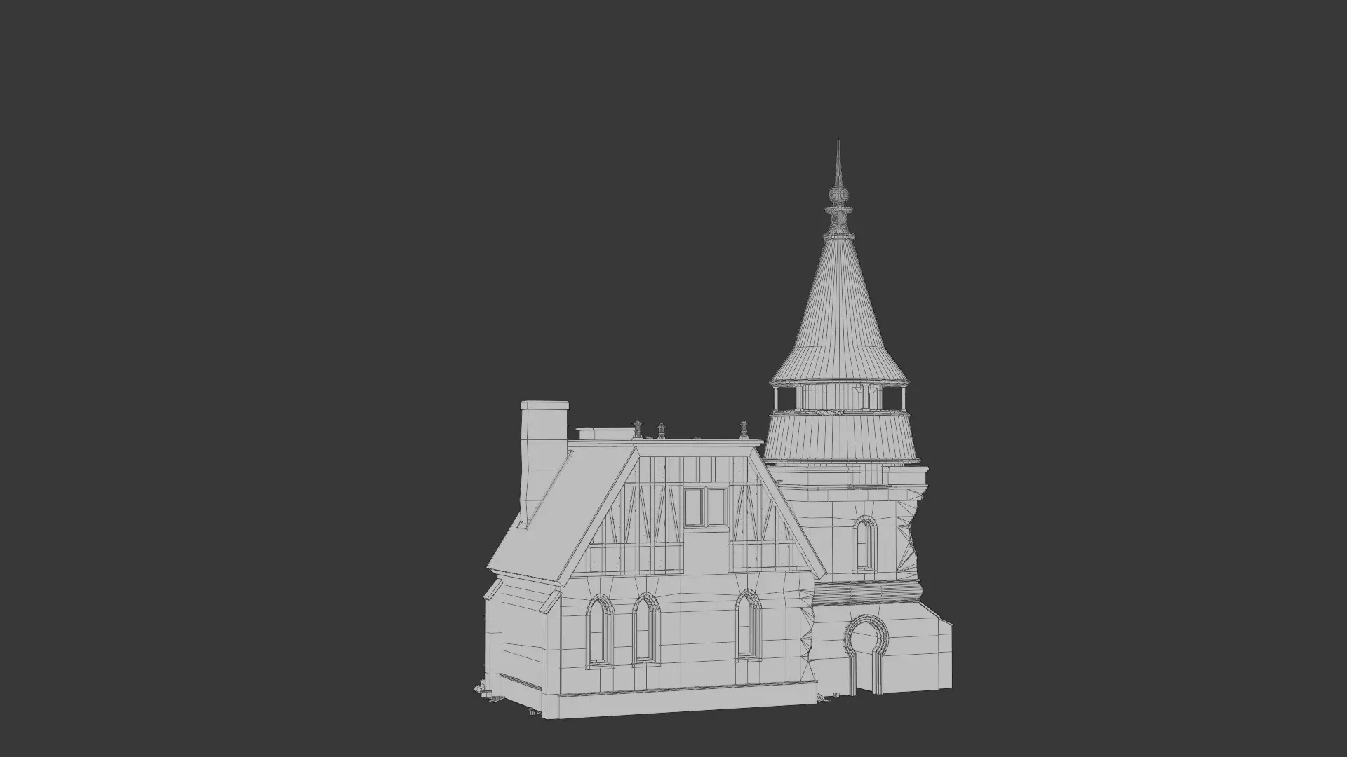 Dark Fantasy House SM J 3D model_1