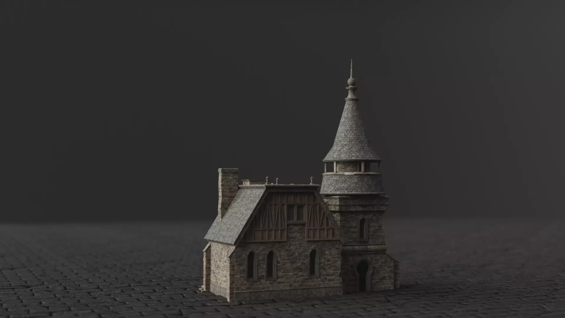 Dark Fantasy House SM J 3D model_0