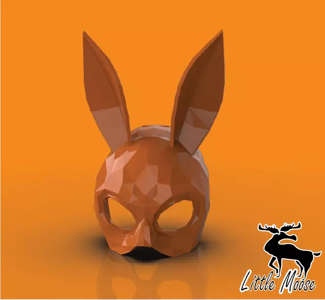 Geometric Bunny Mask 3D print model
