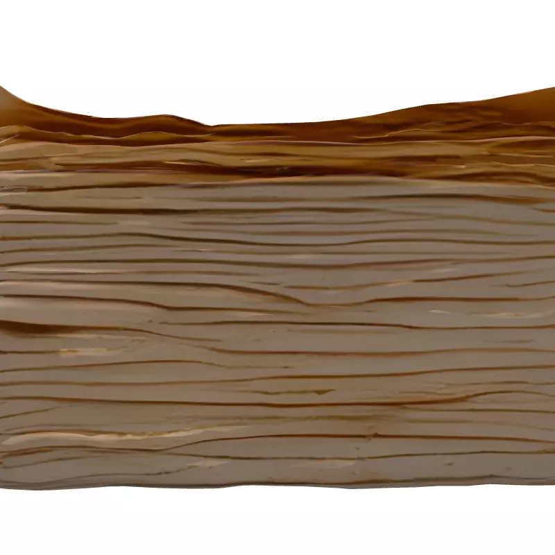 Vintage Stacked Old Papers Low-poly 3D model_7