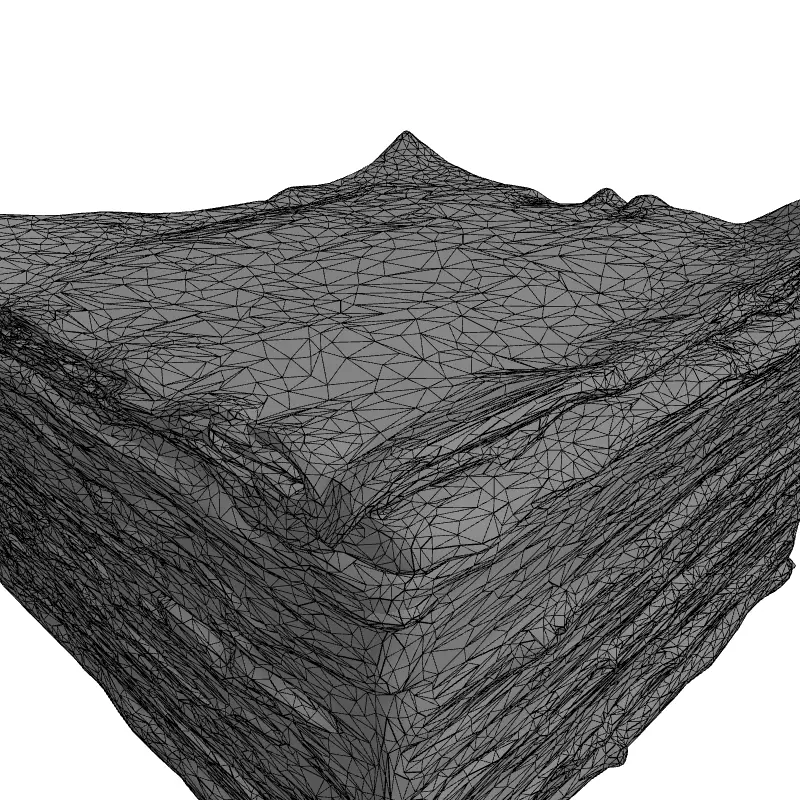 Vintage Stacked Old Papers Low-poly 3D model_1