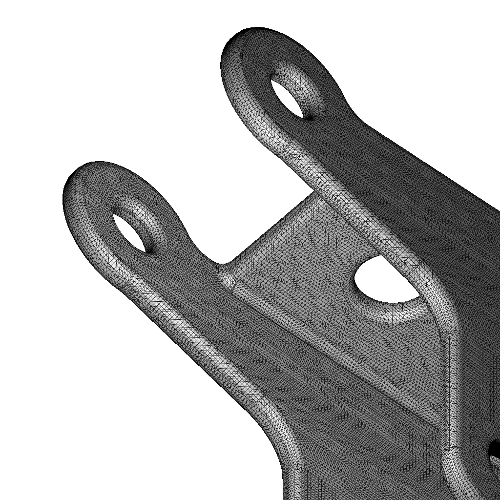 Rusty Castor Wheel Bracket 3D model_5