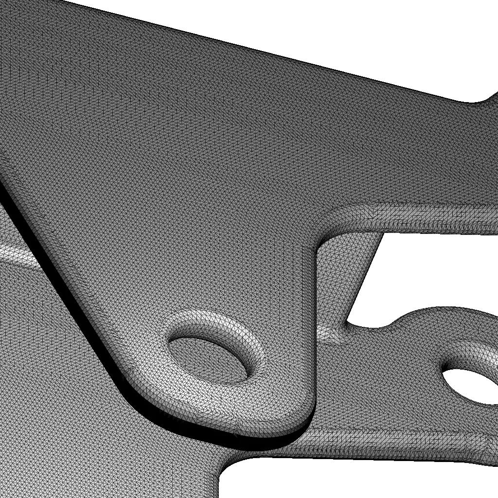 Rusty Castor Wheel Bracket 3D model_6