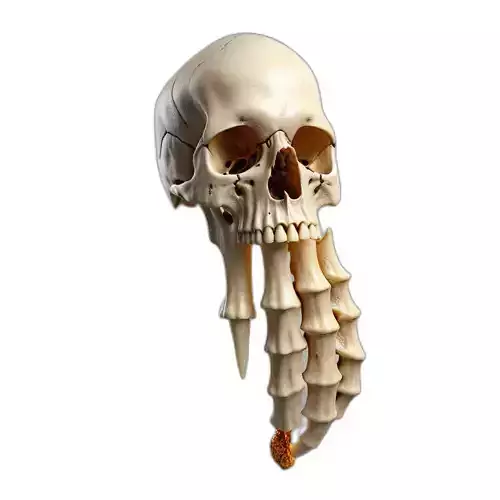 Fantasy Skull Bone Creature Model