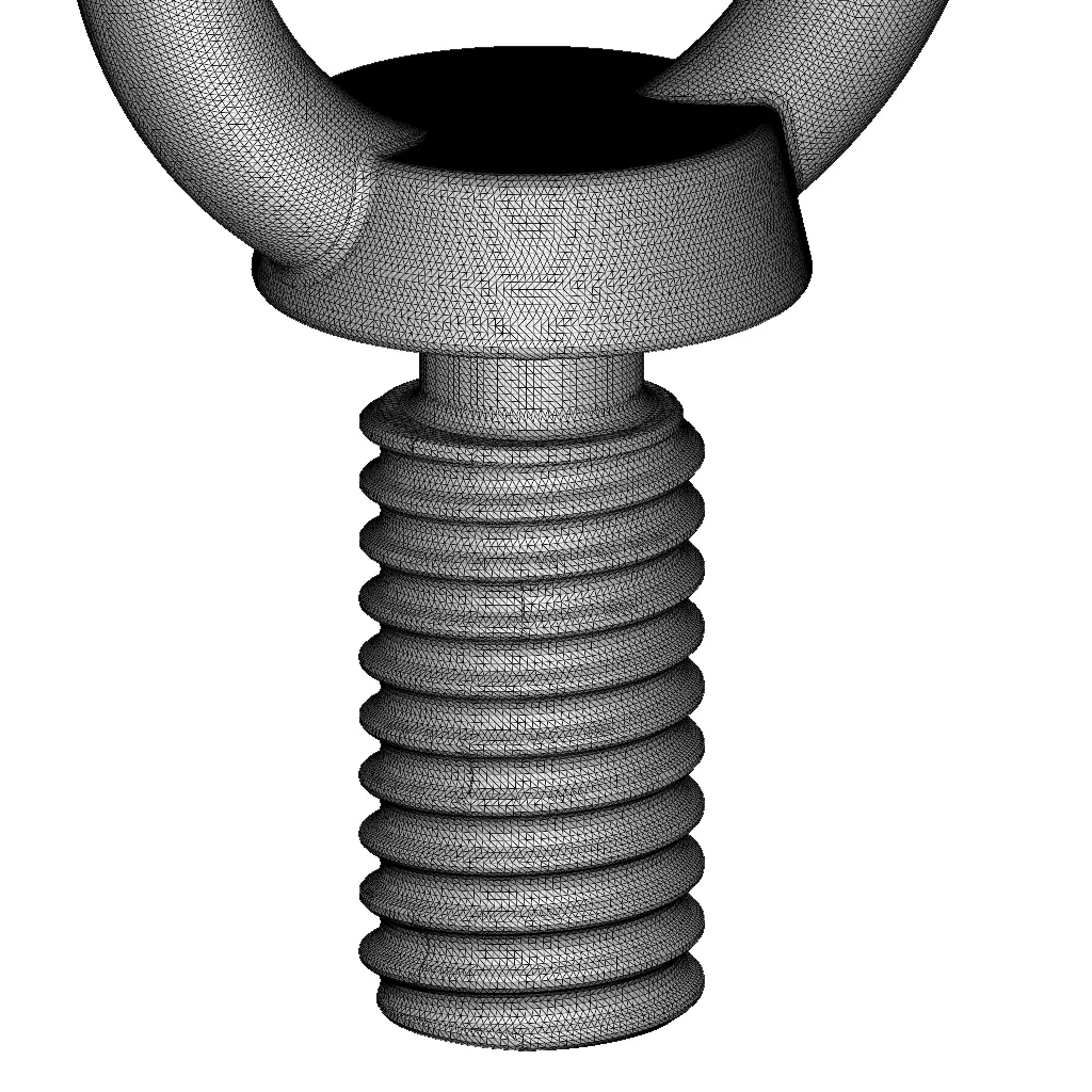 Rusty Steel Eye Bolt 3D model_4