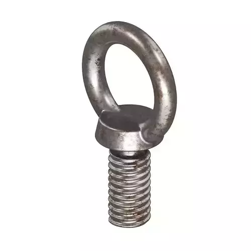 Rusty Steel Eye Bolt 3D model