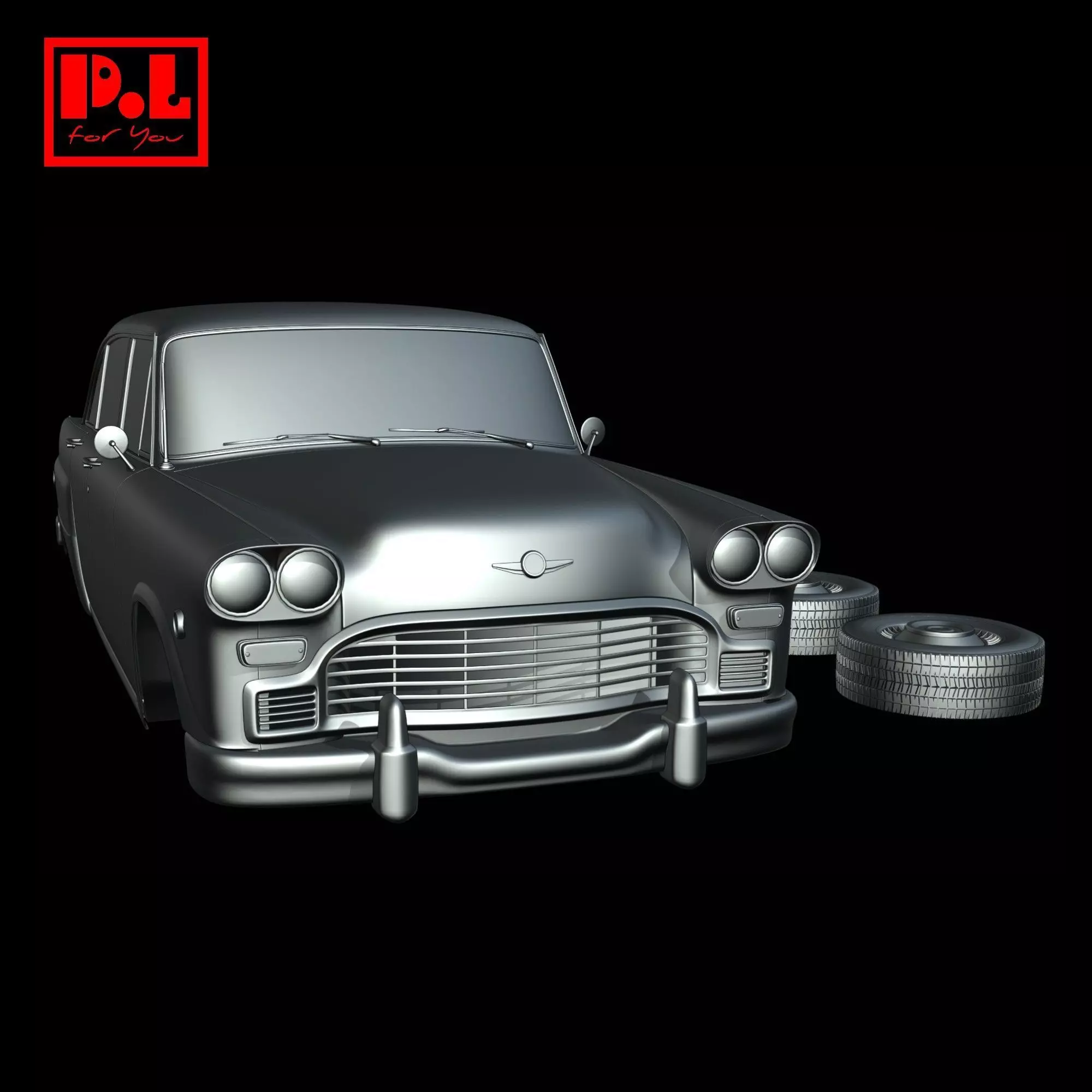 Checker Marathon 1978 3D print model_6