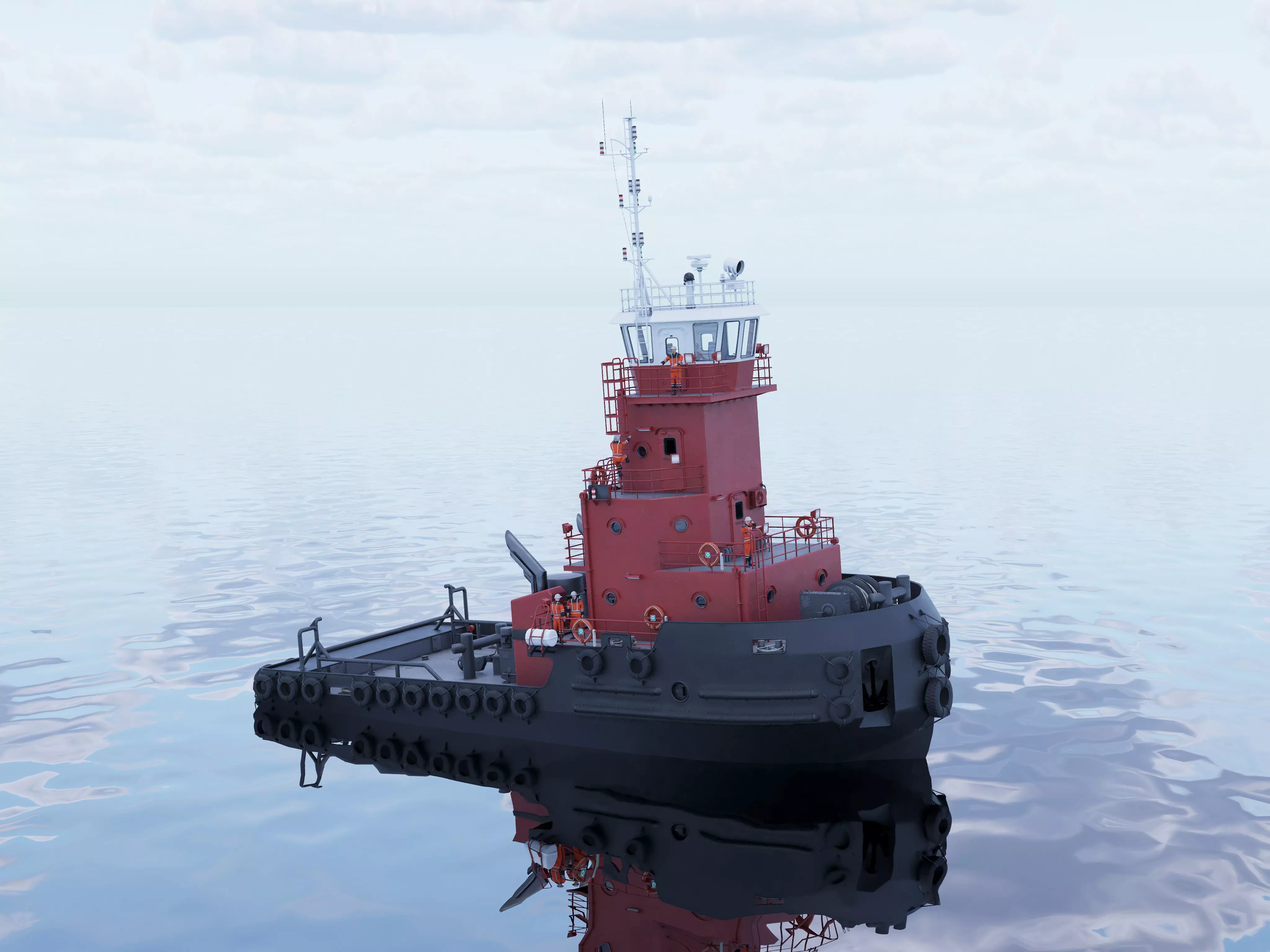 Articulated tug boat BRW 3D model_3