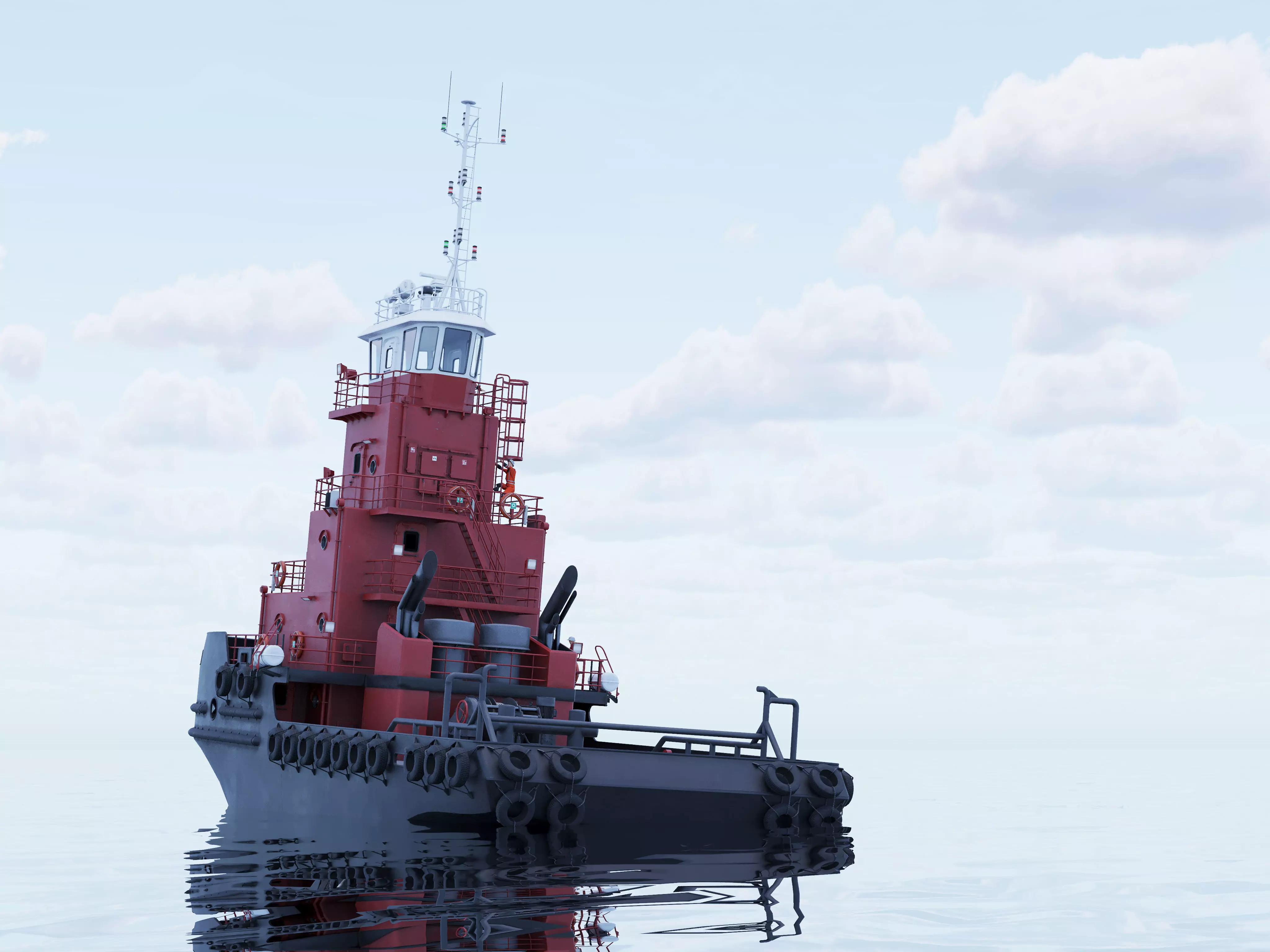 Articulated tug boat BRW 3D model_2