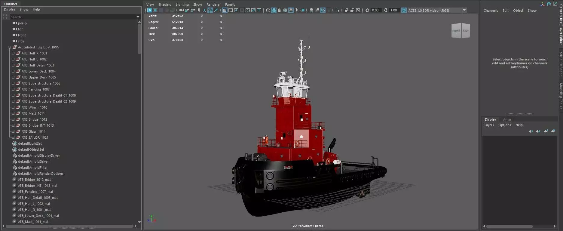 Articulated tug boat BRW 3D model_17