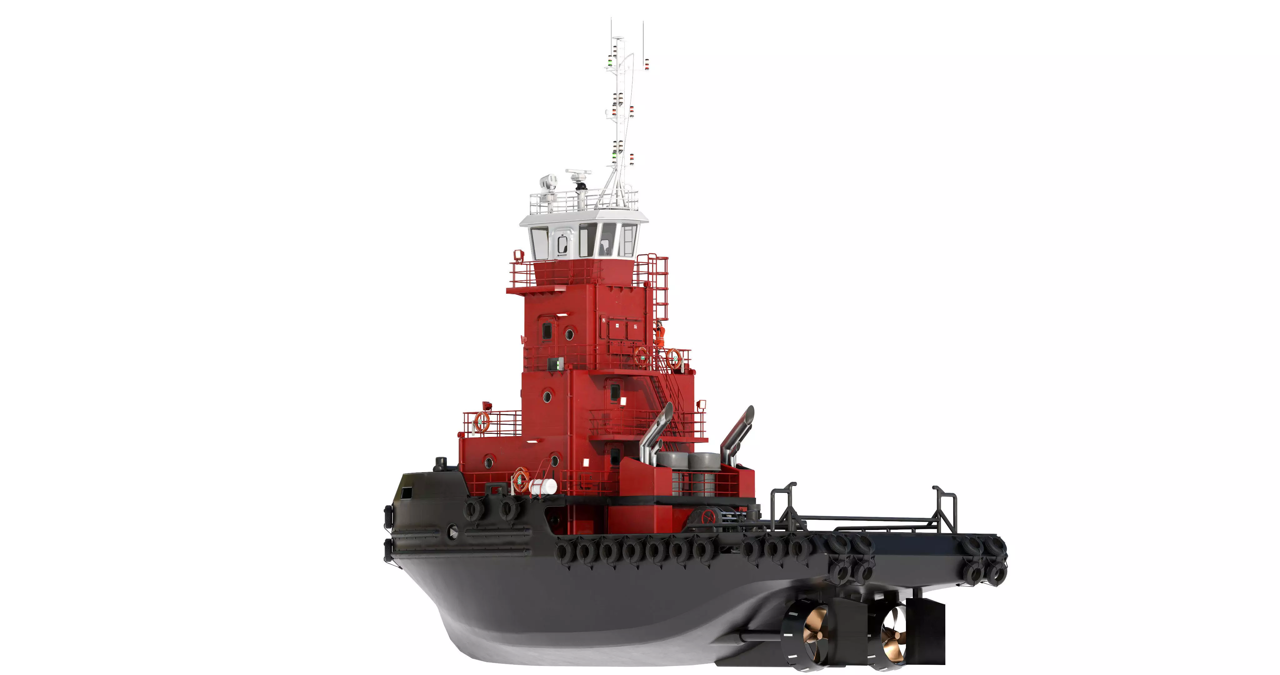 Articulated tug boat BRW 3D model_8