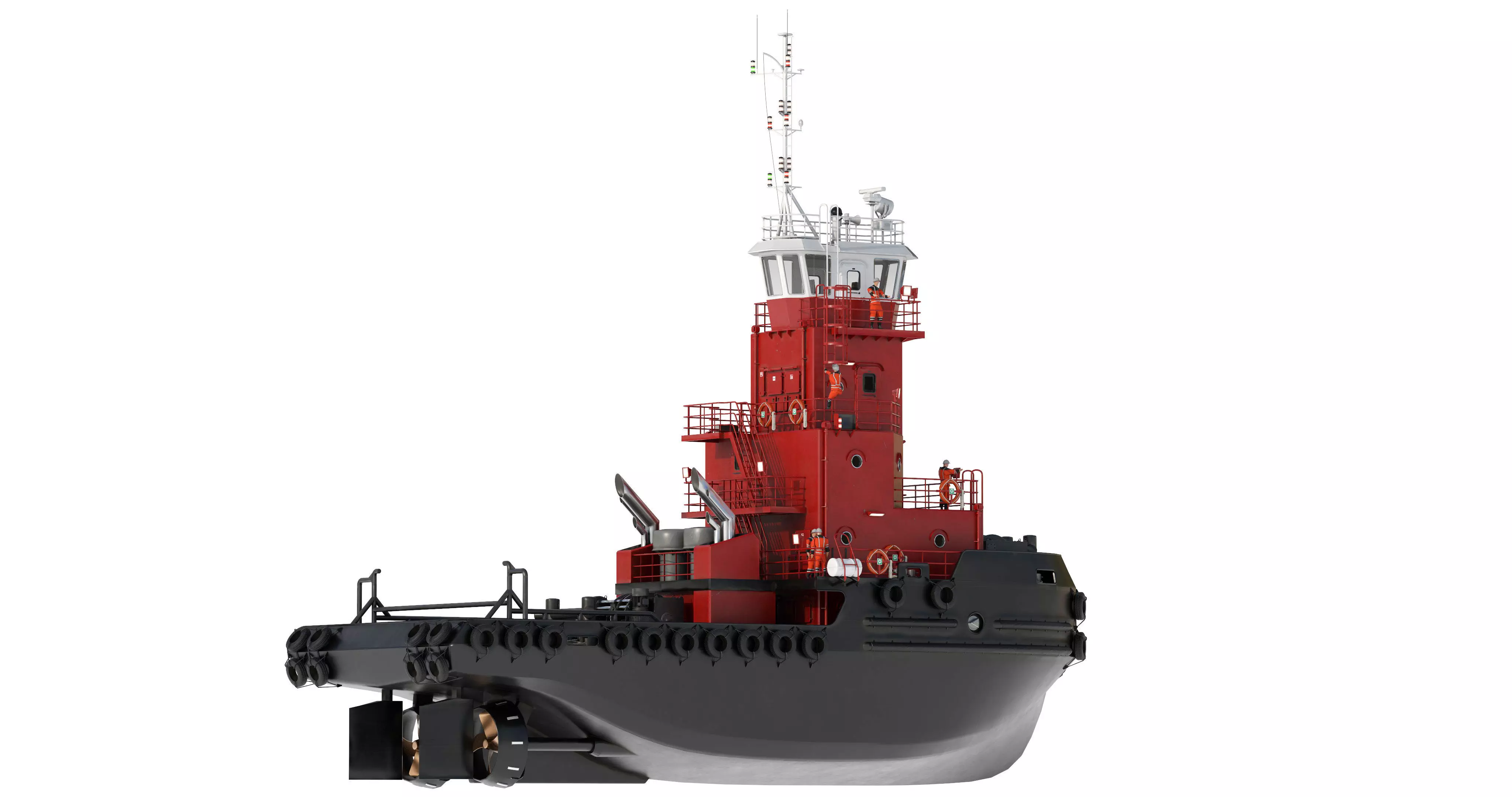 Articulated tug boat BRW 3D model_7