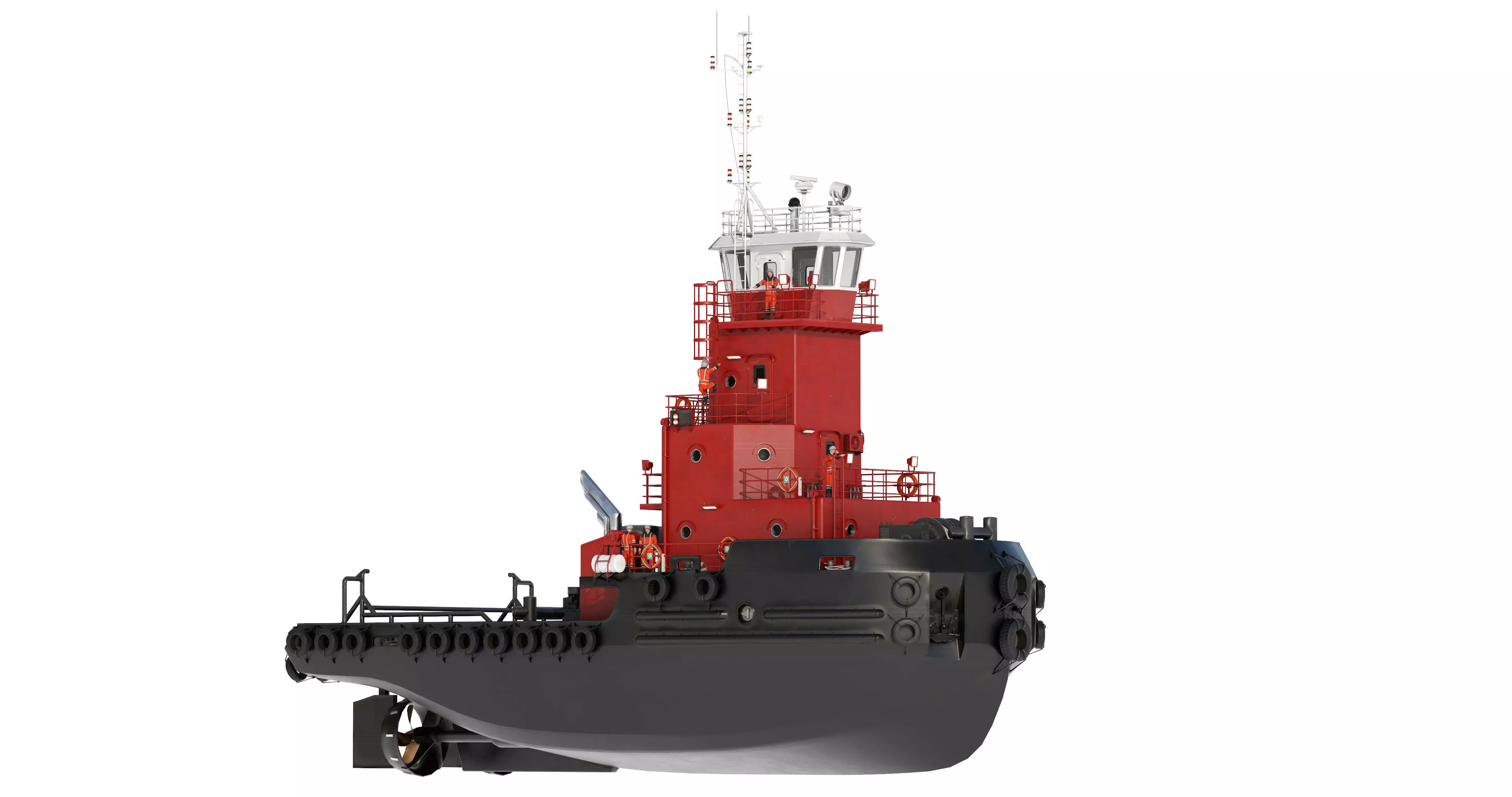 Articulated tug boat BRW 3D model_6